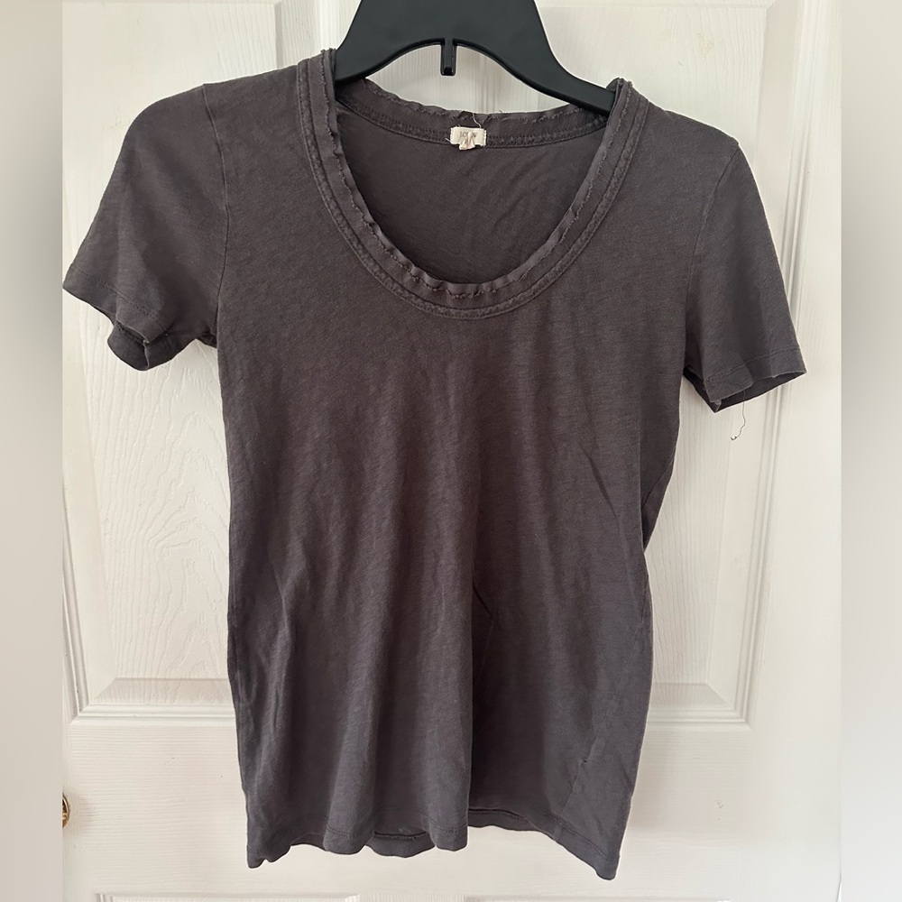 Women’s J CREW Gray Crew Neck Shirt